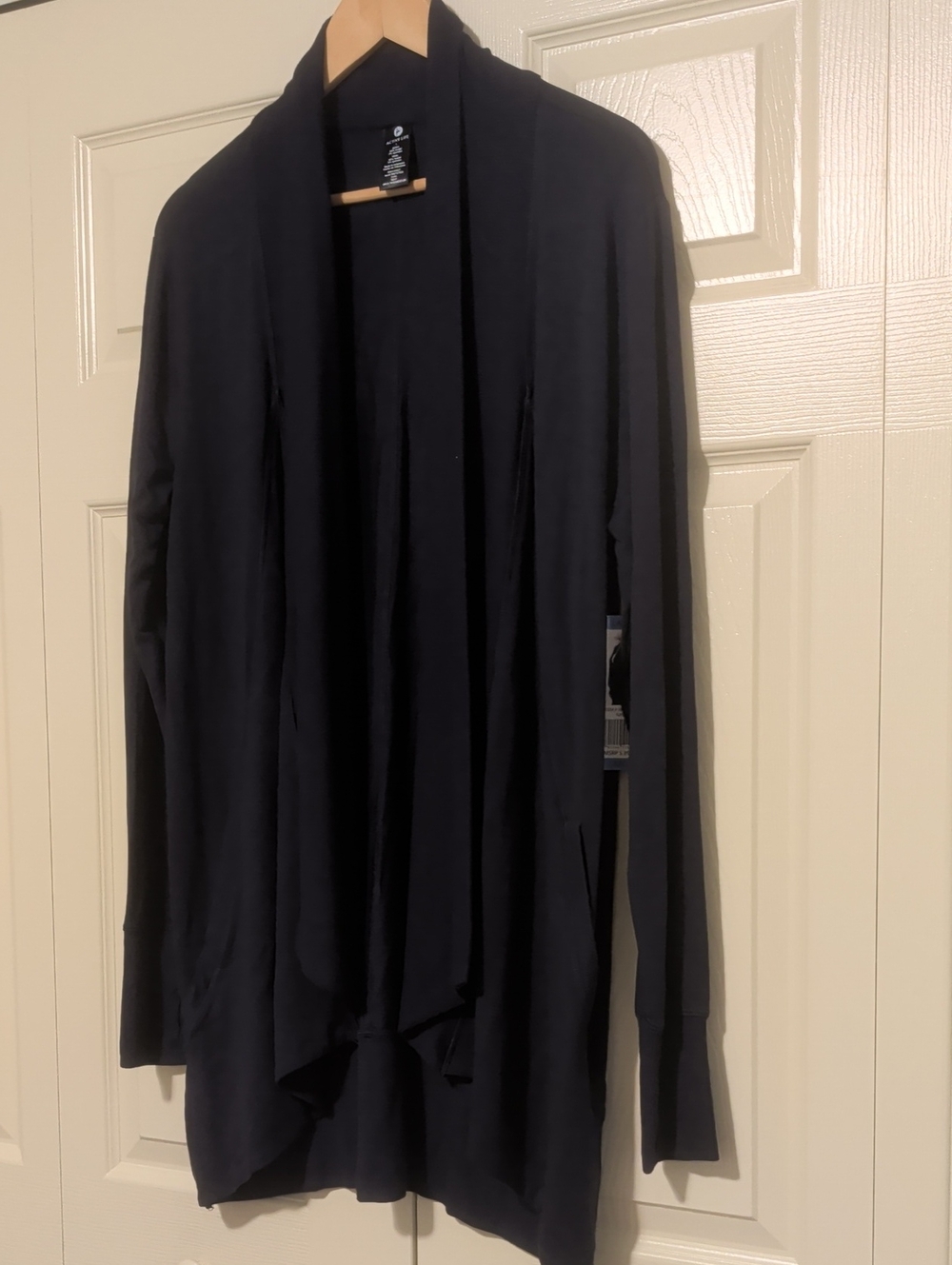 Active Life Navy Oversized Cardigan Sweater Pockets Cozy